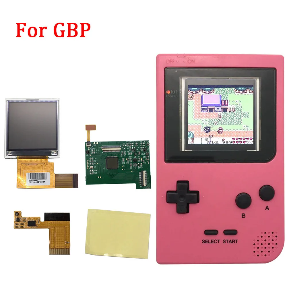 LCD Screen Replacement Kits for GBP Screen Backlight with ribbon cable for Nintend GBP LCD Screen Gamepad Console Accessories
LCD Screen Replacement Kits for GBP Screen Backlight with ribbon cable for Nintend GBP LCD Screen Gamepad Console Accessories