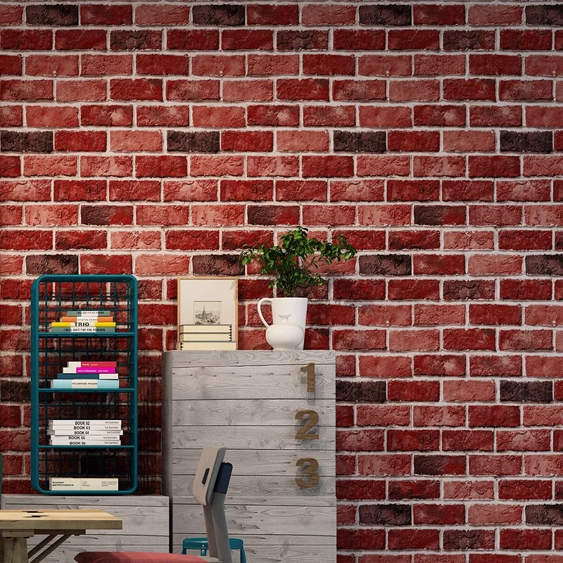 Vintage Brick Textured 3D Wallpaper Bedroom Mural Walls Decor Embossed Wall paper For Living room Sofa TV Background 
Vintage Brick Textured 3D Wallpaper Bedroom Mural Walls Decor Embossed Wall paper For Living room Sofa TV Background