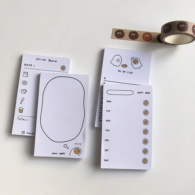 50 Sheets Concise Poached Egg Memo Pad Message Stickers To Do List Cartoon Hand Account Kawaii Plan Note Paper Diary Stationery
50 Sheets Concise Poached Egg Memo Pad Message Stickers To Do List Cartoon Hand Account Kawaii Plan Note Paper Diary Stationery