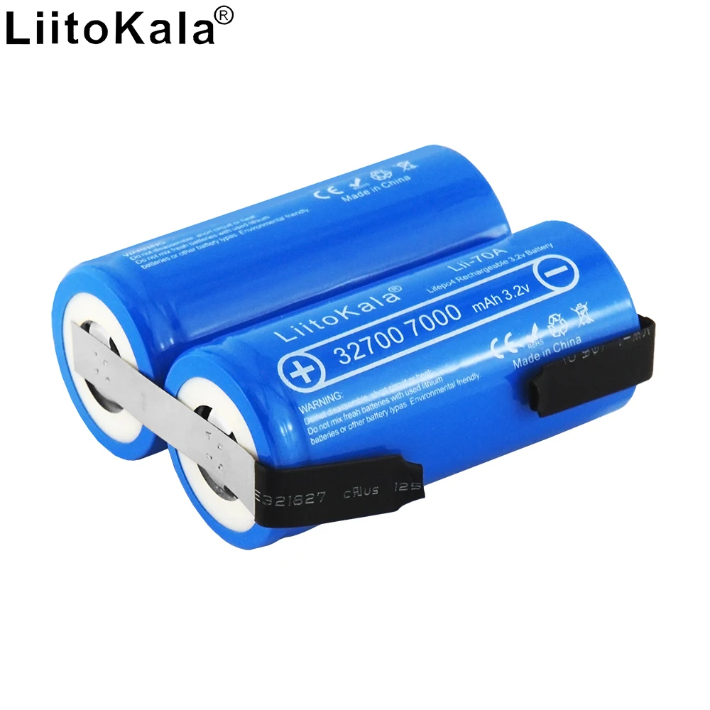 liitokala lii-70A 32700 Lithium iron phosphate battery 3.2V parallel 1 2 3 rechargeable battery 20A discharge
liitokala lii-70A 32700 Lithium iron phosphate battery 3.2V parallel 1 2 3 rechargeable battery 20A discharge