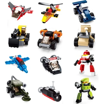 12 Style Building Block Model Creative N Change Vehicle Helicopter Robot Brick Compatible City Technic Enlightenment Kid Toys
12 Style Building Block Model Creative N Change Vehicle Helicopter Robot Brick Compatible City Technic Enlightenment Kid Toys