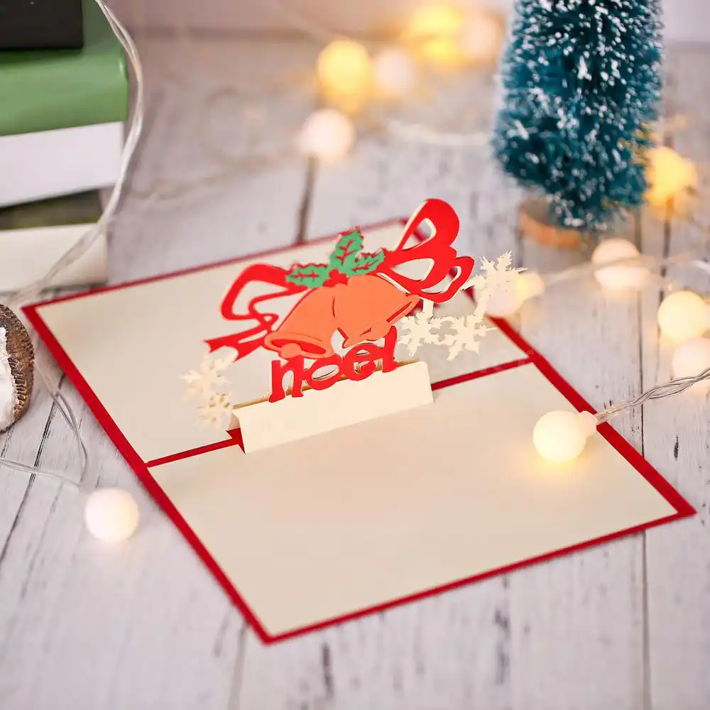 greeting card hollow greeting card christmas decor blessing card
