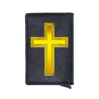 High Quality Christian Cross Printing RFID Blocking Men's Credit Card Holder Leather Bank Card Wallet Case Protection Purse
High Quality Christian Cross Printing RFID Blocking Men's Credit Card Holder Leather Bank Card Wallet Case Protection Purse