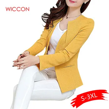 Women Short Blazer Spring Autumn Slim Coat 2020 Plus Size Casual Tops Long Sleeve One Button Suit Lady Blazers Work Wear Top
Women Short Blazer Spring Autumn Slim Coat 2020 Plus Size Casual Tops Long Sleeve One Button Suit Lady Blazers Work Wear Top