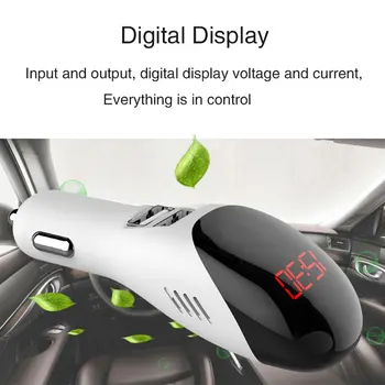 Dual USB Car Charger Current Digital Display Refreshment Car Air Purifier Charger Portable Adapter 4.2A Dual USB Charger
Dual USB Car Charger Current Digital Display Refreshment Car Air Purifier Charger Portable Adapter 4.2A Dual USB Charger