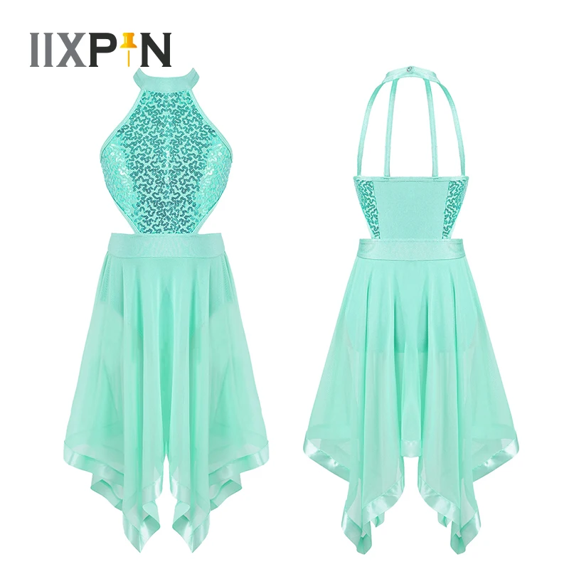 Kids Girls Sleeveless Sequins Hollow Back Mesh Ballet Dance Gymnastics Leotard Dress Contemporary Lyrical Dance Costumes Dress
Kids Girls Sleeveless Sequins Hollow Back Mesh Ballet Dance Gymnastics Leotard Dress Contemporary Lyrical Dance Costumes Dress