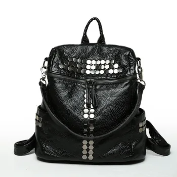 Backpacks Women Bag 2020 Spring Leather Bag Trendy&Leisure Style Multicolor Black Gray Solid Soft Waterproof Rucksack Plecak
Backpacks Women Bag 2020 Spring Leather Bag Trendy&Leisure Style Multicolor Black Gray Solid Soft Waterproof Rucksack Plecak