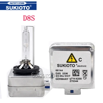 SUKIOTO OEM D8S Xenon Headlight Bulb 55W D8S 6000K 4300K 5000K 8000K HID Replacement Bulb For Auto Car Headlight Reactor Kit
SUKIOTO OEM D8S Xenon Headlight Bulb 55W D8S 6000K 4300K 5000K 8000K HID Replacement Bulb For Auto Car Headlight Reactor Kit