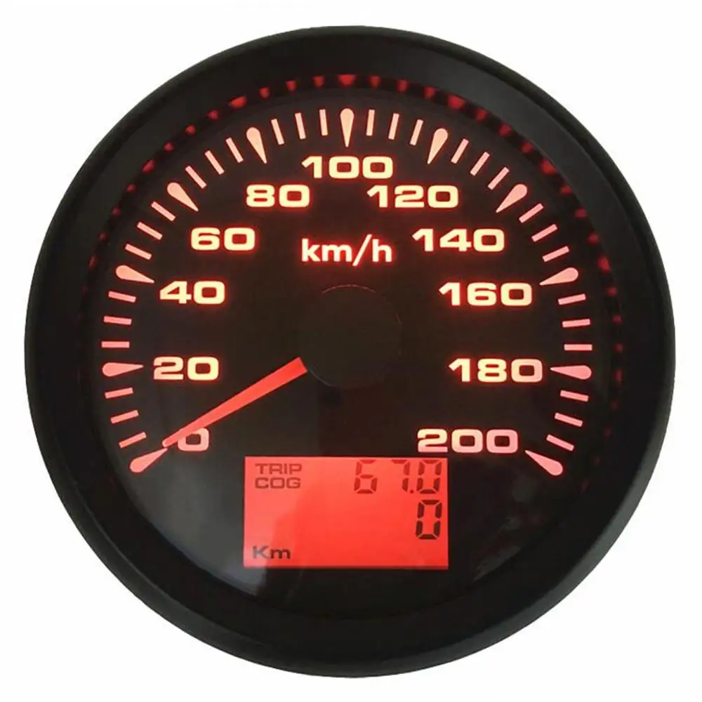 ELING GPS Speedometer Kit 0-200MPH Odometer Trip MeterFor Car Racing Motorcycle 85mm with Backlight