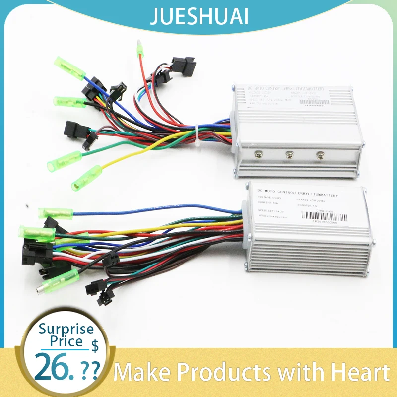 Electric Bike Controller 36V Ebike Sensorless Controller 250W 350W Controller Dual Mode BLDC for ebike e scooter conversion kit
Electric Bike Controller 36V Ebike Sensorless Controller 250W 350W Controller Dual Mode BLDC for ebike e scooter conversion kit