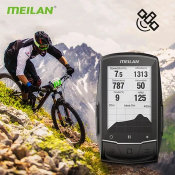 Meilan M1 Bike GPS bicycle Computer GPS Navigation BLE4.0 speedometer Connect with Cadence/HR Monitor/Power meter (not include)
Meilan M1 Bike GPS bicycle Computer GPS Navigation BLE4.0 speedometer Connect with Cadence/HR Monitor/Power meter (not include)