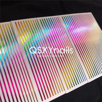 50pcs METAL RAINBOW STRIPES Pattern 3D Nail Art Sticker Adhesive Stripe Colorful Sticker Flexible Line Decals Nail Art Manicure
50pcs METAL RAINBOW STRIPES Pattern 3D Nail Art Sticker Adhesive Stripe Colorful Sticker Flexible Line Decals Nail Art Manicure