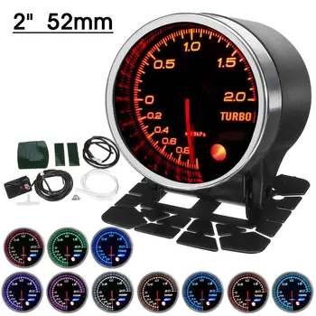 2'' 52mm 12V Car Turbo Boost Pressure Gauge Meter Bar 10 Color LED Indicator Digital Display Black Face Brushless Stepping Motor
2'' 52mm 12V Car Turbo Boost Pressure Gauge Meter Bar 10 Color LED Indicator Digital Display Black Face Brushless Stepping Motor