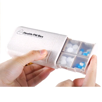 Portable Wheat Pill Boxs Small Grid drawer Pill Box Tablet Splitters Medicine Dispenser Sealed Container Wheat Straw Safety
Portable Wheat Pill Boxs Small Grid drawer Pill Box Tablet Splitters Medicine Dispenser Sealed Container Wheat Straw Safety