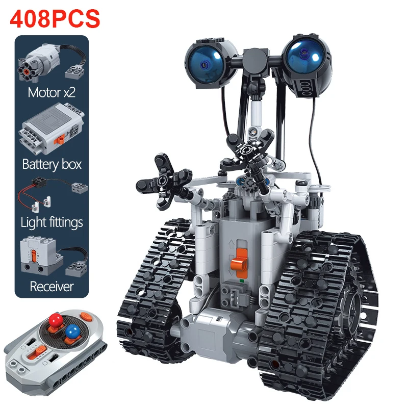 408PCS Remote Control Intelligent Robot Building Blocks Legoing Technic City Creative Electric RC Robot Bricks Toys For Kids
408PCS Remote Control Intelligent Robot Building Blocks Legoing Technic City Creative Electric RC Robot Bricks Toys For Kids