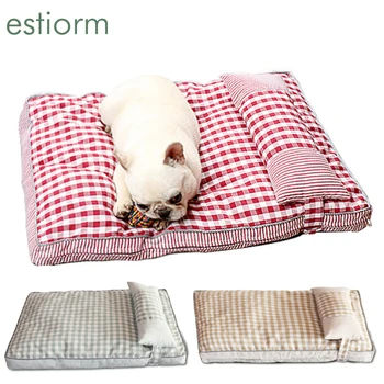 Dog Bed for Small/Medium/Large dogs,Comfort Dog Sofa with pillow and Removable Washable Cover,Pet Dog Mattress,Dog Crate Mat/Pad
Dog Bed for Small/Medium/Large dogs,Comfort Dog Sofa with pillow and Removable Washable Cover,Pet Dog Mattress,Dog Crate Mat/Pad