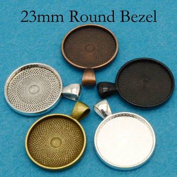 20 pcs - 23mm Round Pendant Tray, 23mm Pendant Setting, Circle Pendant Tray for Cabochon or Resin
20 pcs - 23mm Round Pendant Tray, 23mm Pendant Setting, Circle Pendant Tray for Cabochon or Resin