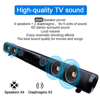 sound bar TV Echo Wall Wired and Wireless Bluetooth Home Surround Sound speaker box sound system subwoofer soundcore som
sound bar TV Echo Wall Wired and Wireless Bluetooth Home Surround Sound speaker box sound system subwoofer soundcore som
