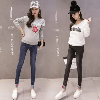Trousers Clothes Korean Fashion Autumn And Winter Denim Pregnant Women Maternity Cotton Wearing Was
Trousers Clothes Korean Fashion Autumn And Winter Denim Pregnant Women Maternity Cotton Wearing Was