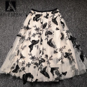 AELESEEN Runway Fashion Women Skirt 2020 Spring Summer 3D Appliques Butterfly Embroidery Mesh Casual Party Holiday Skirts
AELESEEN Runway Fashion Women Skirt 2020 Spring Summer 3D Appliques Butterfly Embroidery Mesh Casual Party Holiday Skirts