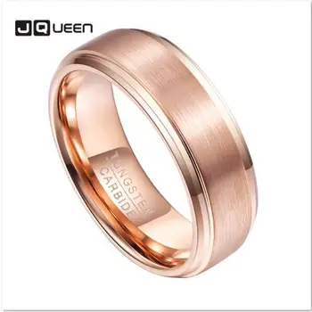 JQUEEN 8mm Tungsten Carbide Ring Men's Ring Comfort Fit Wedding Band Gold Color Tungsten Steel Ring Engagement Gift for Husband
JQUEEN 8mm Tungsten Carbide Ring Men's Ring Comfort Fit Wedding Band Gold Color Tungsten Steel Ring Engagement Gift for Husband