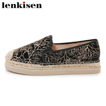 Lenkisen handmade high quality genuine leather round toe med heel hemp rope shoes women vintage simple style print pumps L6f1
Lenkisen handmade high quality genuine leather round toe med heel hemp rope shoes women vintage simple style print pumps L6f1