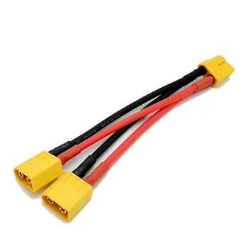 XT60 Parallel Connector Cable Extension Y Splitter XT60 Parallel Cable 10CM 14awg silicone
XT60 Parallel Connector Cable Extension Y Splitter XT60 Parallel Cable 10CM 14awg silicone