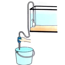 Aquário Trocador de Água Líquido de Transferência de Bomba de Vácuo Semi-automática de Lavagem de Areia Filtro Do Tanque de Peixes de Limpeza Absorvente de Água Da Tubulação De Sucção(China)