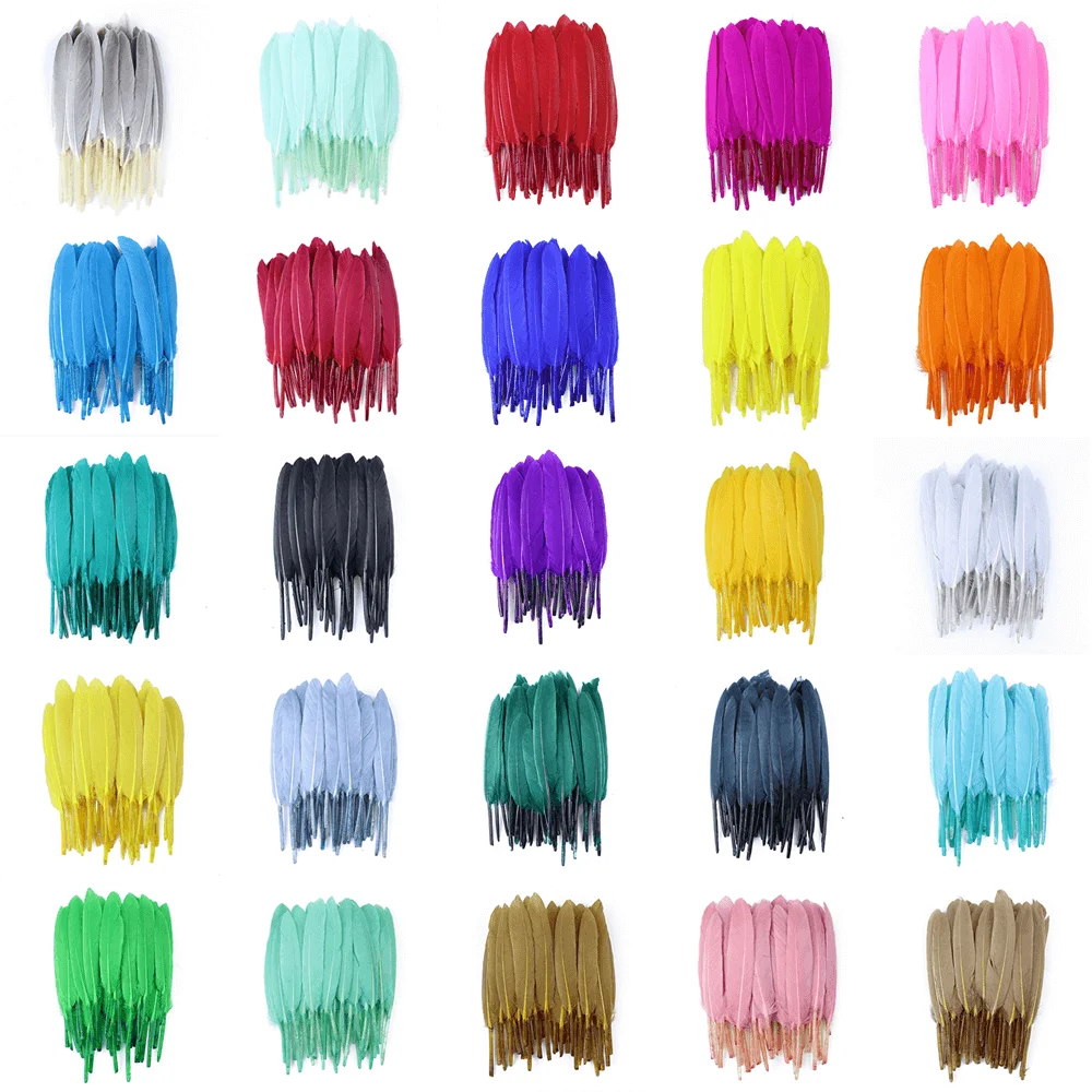 100pcs/200pcs Colorful Natural Goose Feathers Fashion Jewelry Crafts Plumes for Dream-Catcher Home Decoration
100pcs/200pcs Colorful Natural Goose Feathers Fashion Jewelry Crafts Plumes for Dream-Catcher Home Decoration