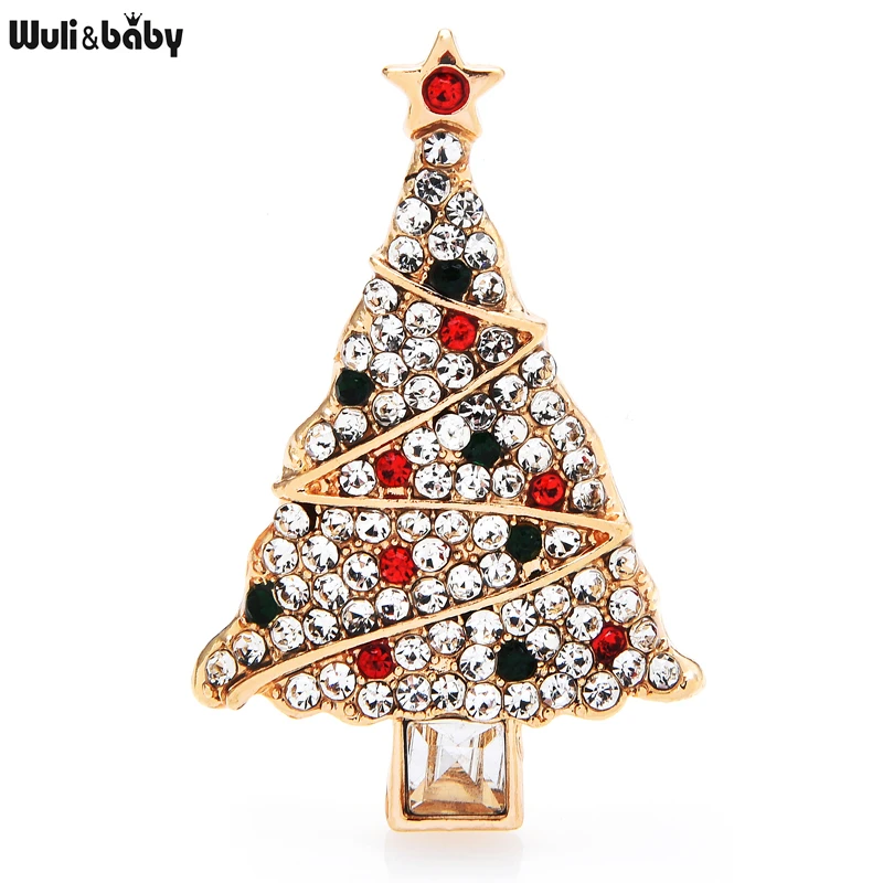 Wuli&baby Sparkling Rhinestone Christmas Tree Brooches For Women Men New Year Brooch Pin Jewelry Gifts
Wuli&baby Sparkling Rhinestone Christmas Tree Brooches For Women Men New Year Brooch Pin Jewelry Gifts