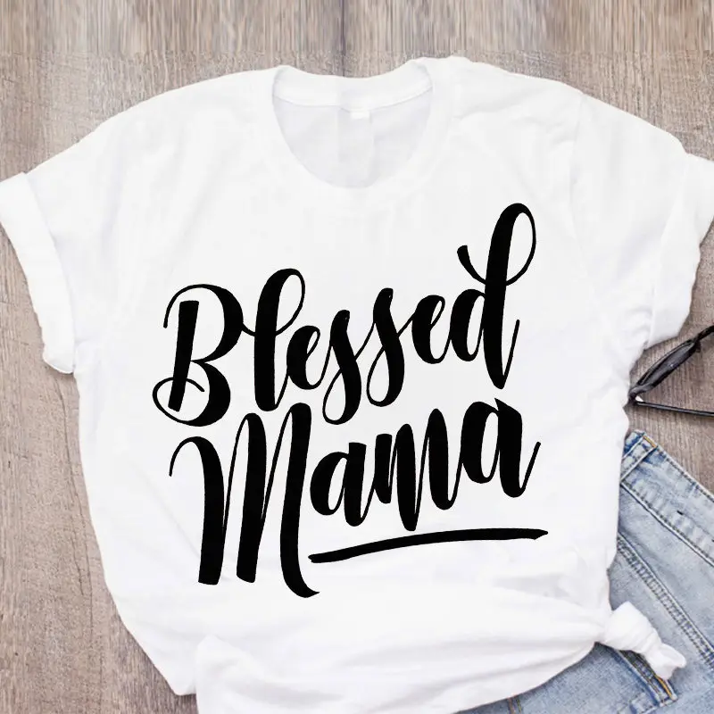 Hararuku Mama T-shirt Femme Vogue Women Short Sleeve Ulzzang Printed Mom Life tshirt Vintage Tee Top Korean Clothes