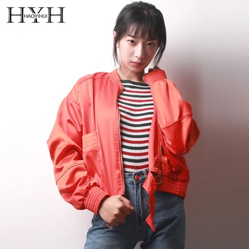 HYH Haoyihui 2019 New Fashion Autumn Simple Solid Color New Personality Wild BF Loose Embroidered Flight Jacket
HYH Haoyihui 2019 New Fashion Autumn Simple Solid Color New Personality Wild BF Loose Embroidered Flight Jacket