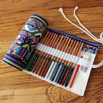 Adeeing Pencil Storage Bag 12/24/36/48/72 Holes Canvas Brush Wrap Roll High Capacity Drawing Pencil Storage Bag d20
Adeeing Pencil Storage Bag 12/24/36/48/72 Holes Canvas Brush Wrap Roll High Capacity Drawing Pencil Storage Bag d20