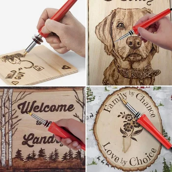 FUNN-44PCS Wood Burning Kit Professional Pyrography Set with 30W Red Burning Brush for Wood Carving / Embossing / Welding US Plu
FUNN-44PCS Wood Burning Kit Professional Pyrography Set with 30W Red Burning Brush for Wood Carving / Embossing / Welding US Plu