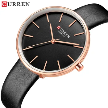 CURREN Fashion Slim Quartz Watches Ladies Leather Strap Wristwatch Womens Watch Black Clock Female Casual Accessories Relojes 
CURREN Fashion Slim Quartz Watches Ladies Leather Strap Wristwatch Womens Watch Black Clock Female Casual Accessories Relojes