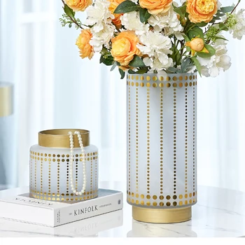 FROSTED GLASS VASE DECORATION DESKTOP FLOWER ARRANGEMENT SIMPLE HOUSEHOLD LUXURY GOLDEN DOT GLASS FLOWER HOME DECORATION WEDDING
FROSTED GLASS VASE DECORATION DESKTOP FLOWER ARRANGEMENT SIMPLE HOUSEHOLD LUXURY GOLDEN DOT GLASS FLOWER HOME DECORATION WEDDING