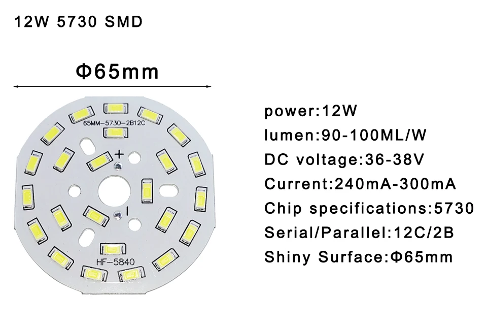 5pcs/lot LED SMD Chip 3W 7W 12W 18W 24W 36W 5730 Brightness Light Board For led bulb led downlight 5pcs/lot LED SMD Chip 3W 7W 12W 18W 24W 36W 5730 Brightness Light Board For led bulb led downlight