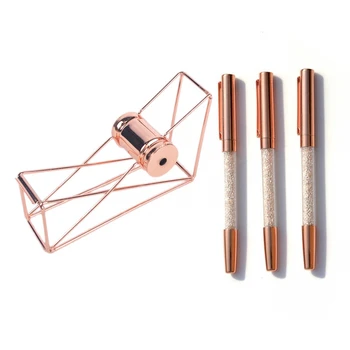 2 Pcs Rose Gold Stationery Office Supplies: 1 Pcs Metal Tape Holder Tape Cutter Of Life Tape Dispenser & 3 Pcs Pens, Gel Ink Rol
2 Pcs Rose Gold Stationery Office Supplies: 1 Pcs Metal Tape Holder Tape Cutter Of Life Tape Dispenser & 3 Pcs Pens, Gel Ink Rol