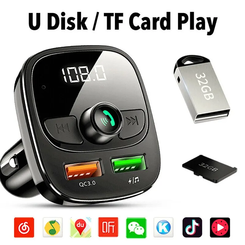Wireless FM Transmitter MP3 Player Dual USB Charger Handsfree Wireless Car FM Transmitter Radio MP3 Cigarette Lighter Power
Wireless FM Transmitter MP3 Player Dual USB Charger Handsfree Wireless Car FM Transmitter Radio MP3 Cigarette Lighter Power