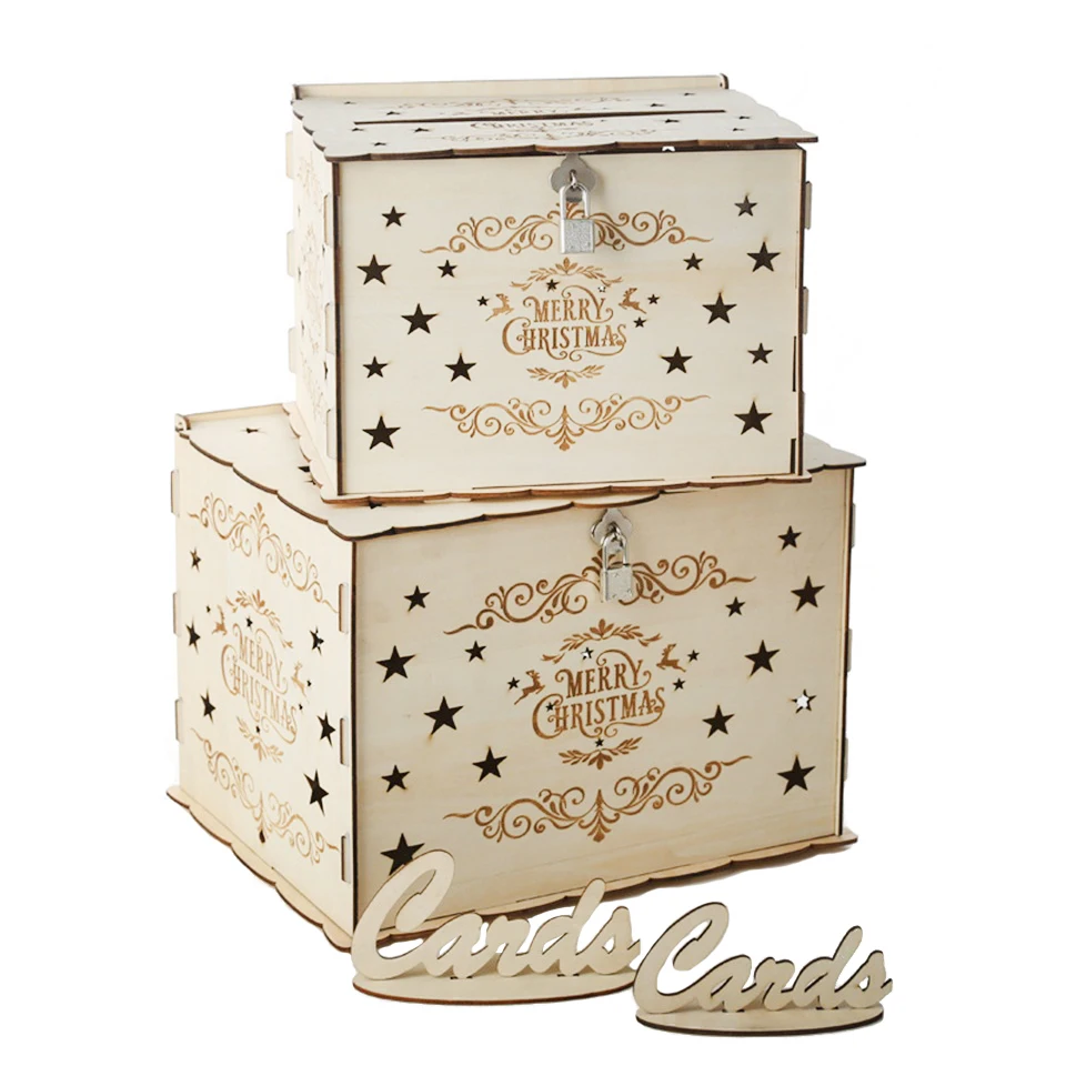 Christmas DIY Gift Card Box Christmas Wooden Home Decoration Greeting Card Box Christmas Party Decorations 2020 New Year
Christmas DIY Gift Card Box Christmas Wooden Home Decoration Greeting Card Box Christmas Party Decorations 2020 New Year