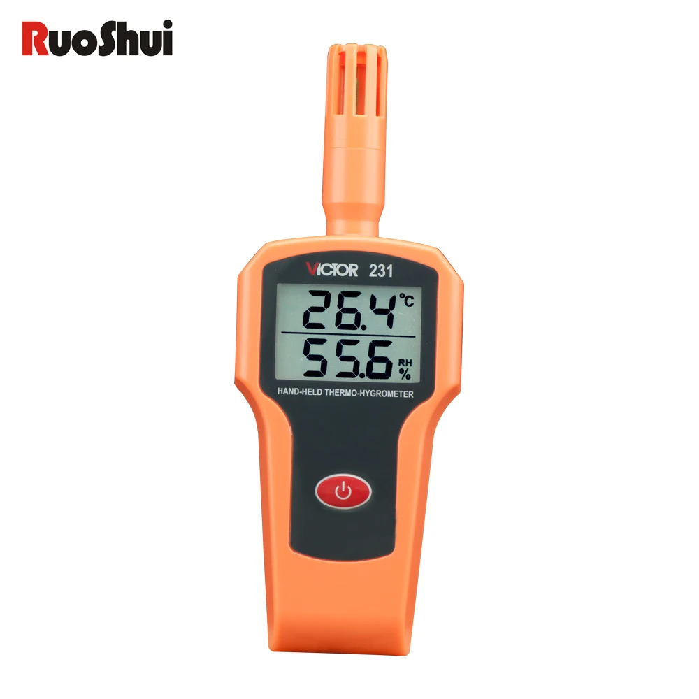 RuoShui(Victor) 231handheld Thermo-Hygrometer mini High precision Industrial grade environment humidity and temperature measure
RuoShui(Victor) 231handheld Thermo-Hygrometer mini High precision Industrial grade environment humidity and temperature measure