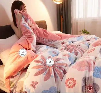 1pcs Flannel Quilt Cover Soft Warm Coral Fleece Blanket Winter Quilt Cover Throw Mechanical Wash Thickness Winter Blanket Cover
1pcs Flannel Quilt Cover Soft Warm Coral Fleece Blanket Winter Quilt Cover Throw Mechanical Wash Thickness Winter Blanket Cover