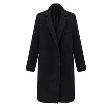Women Wool Casual Coat Jacket Outwear Button European Long Fashion Coat Streetwear
Women Wool Casual Coat Jacket Outwear Button European Long Fashion Coat Streetwear