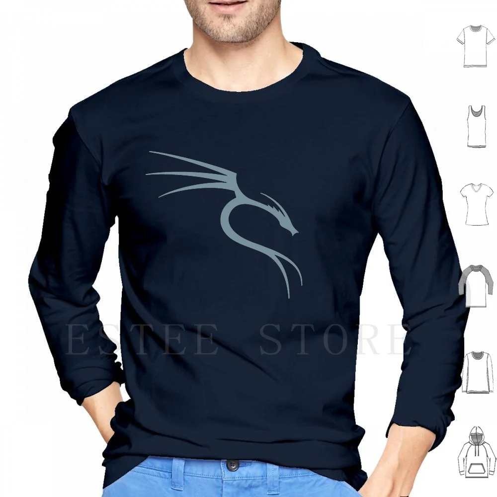 Kali Linux Hoodies Long Sleeve Pentest Pentesting Hacker Security | Мужская одежда