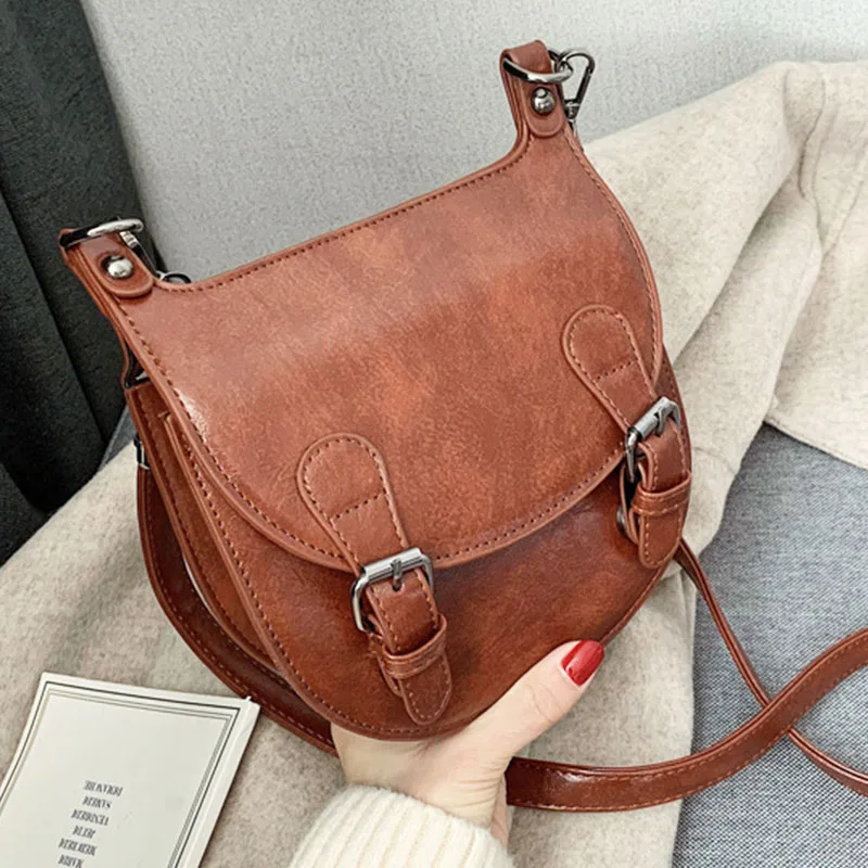 Vintage Saddle Bag Women Crossbody Pack Lady Leather Shoulder Bags Luxury Handbag Women Bag Designer Female Travel Purse
Vintage Saddle Bag Women Crossbody Pack Lady Leather Shoulder Bags Luxury Handbag Women Bag Designer Female Travel Purse