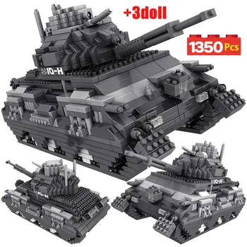 1350pcs Mini Blocks Military Army Tank Model Bricks Soldier Figures Sets WW2 Educational Building Blocks Toys for Children
1350pcs Mini Blocks Military Army Tank Model Bricks Soldier Figures Sets WW2 Educational Building Blocks Toys for Children