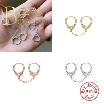 BOAKO Earrings For Women Piercing 925 Sterling Silver Handcuffs Earrings dangle Jewelry Fashionable Zircon Lurury Diamond #8.1
BOAKO Earrings For Women Piercing 925 Sterling Silver Handcuffs Earrings dangle Jewelry Fashionable Zircon Lurury Diamond #8.1