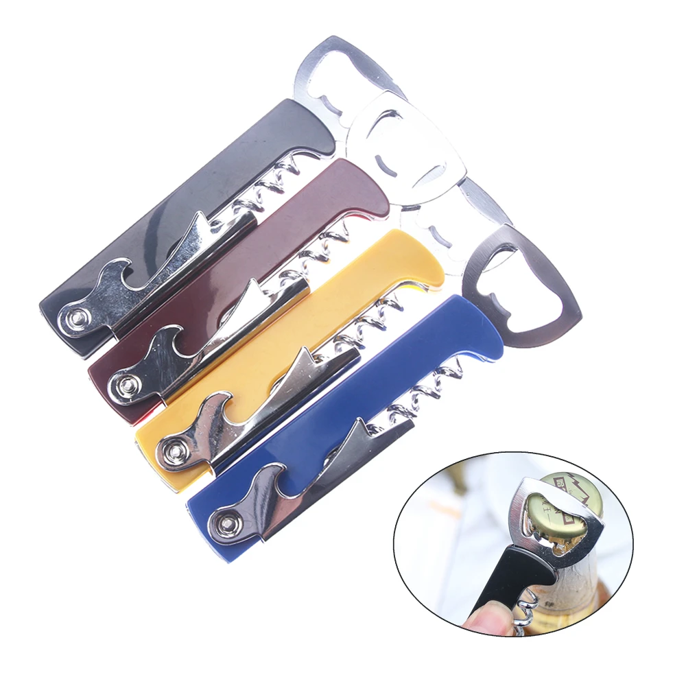 1PC Creative Multi-function Stainless Steel Corkscrew Wine Beer Bottle Cap Opener Jar Opener Tool Kitchen Manual Gadget Tool
1PC Creative Multi-function Stainless Steel Corkscrew Wine Beer Bottle Cap Opener Jar Opener Tool Kitchen Manual Gadget Tool