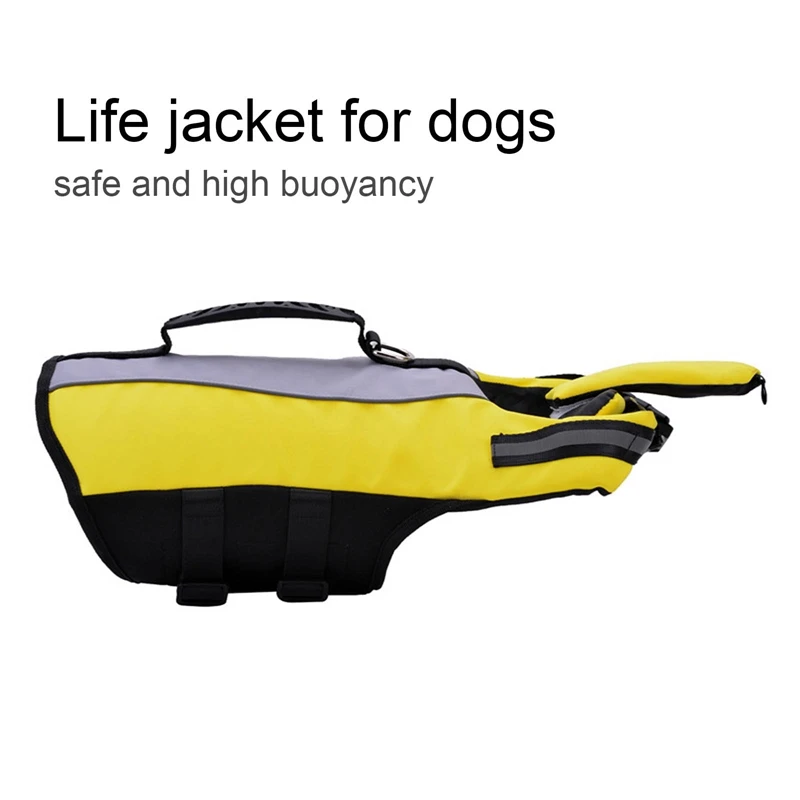 Dog Life Jacket Reflective Adjustable Floatation Dog Vest with Rescue Handle Safety Life Clothes for Small Medium Large Dogs
Dog Life Jacket Reflective Adjustable Floatation Dog Vest with Rescue Handle Safety Life Clothes for Small Medium Large Dogs