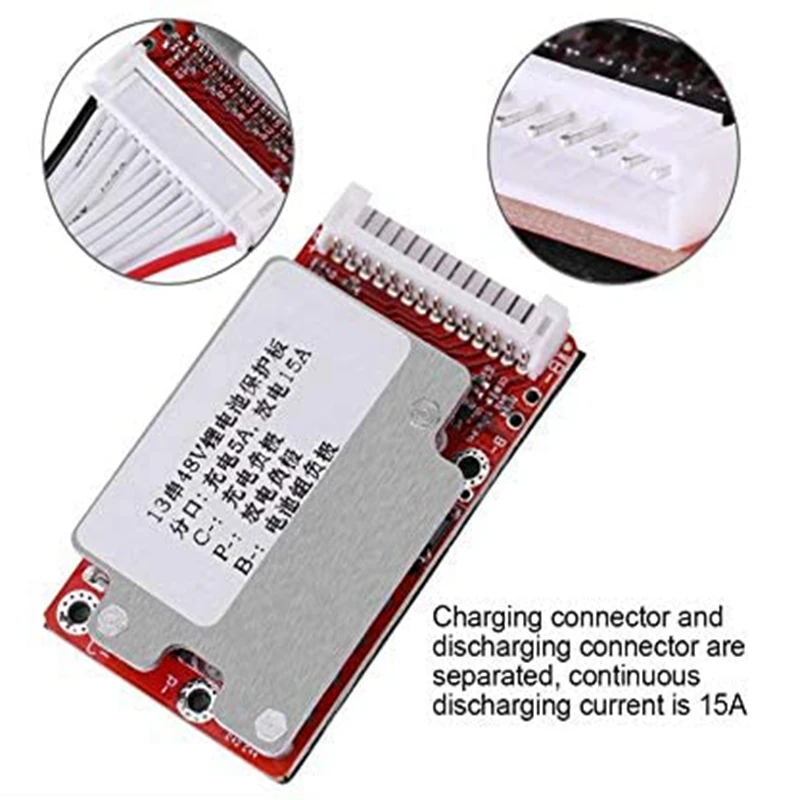Lithium Li-ION Battery Protection Board, 13 Series, BMS Protection Pack for 13S 48V / 54.6V 1pc
Lithium Li-ION Battery Protection Board, 13 Series, BMS Protection Pack for 13S 48V / 54.6V 1pc